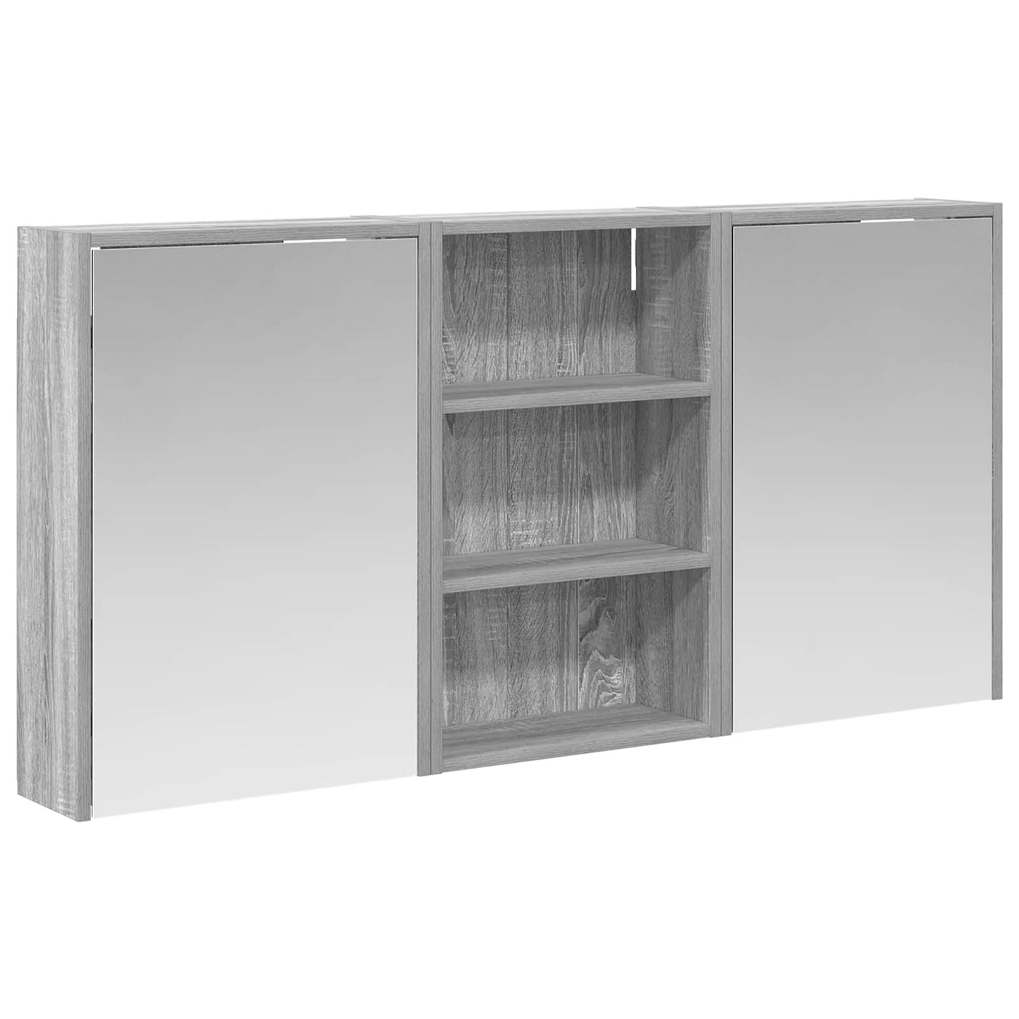 Fürdőszobai Szekrény Szett 3 db 126 x 16 x 62.5 cm Szerelt fa