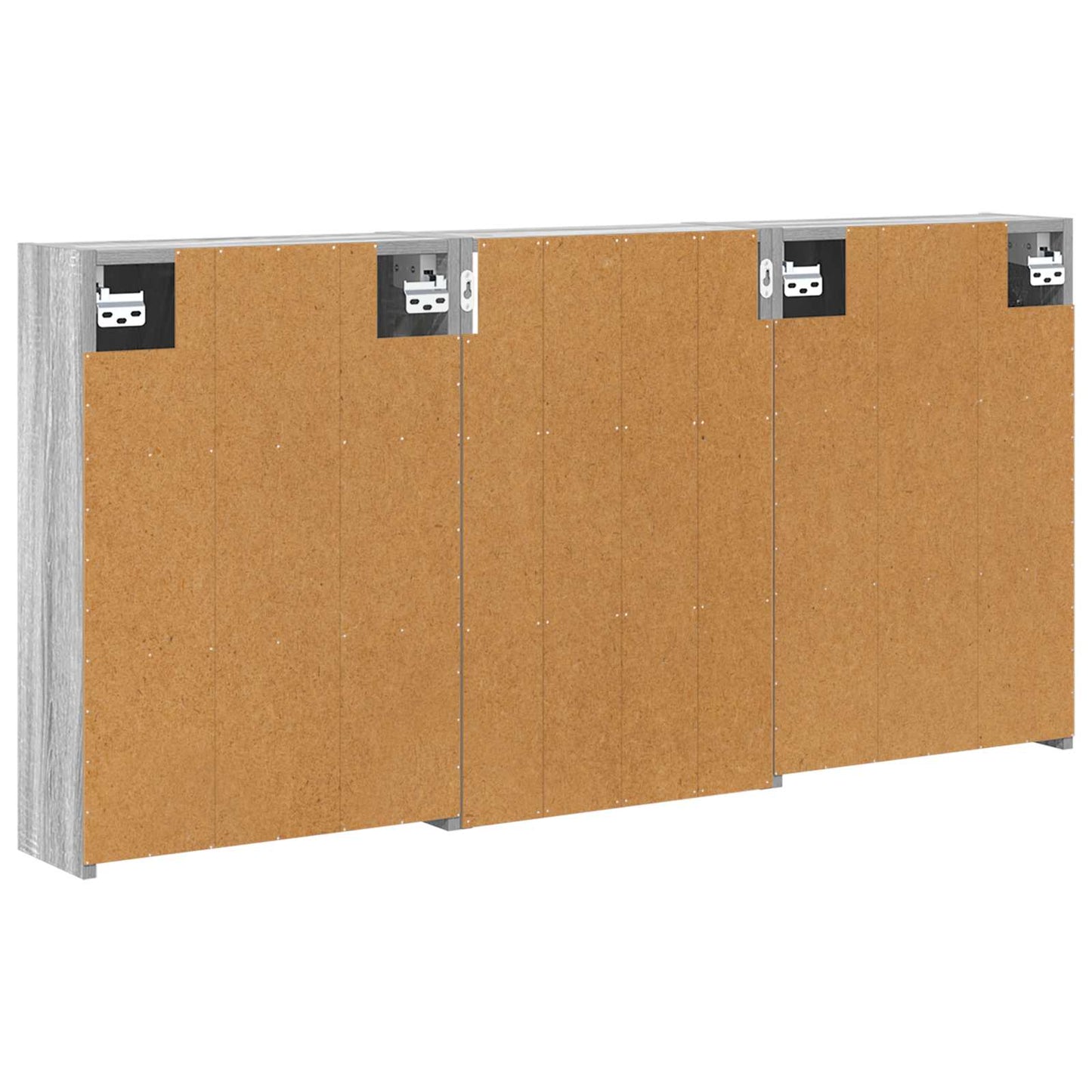 Fürdőszobai Szekrény Szett 3 db 126 x 16 x 62.5 cm Szerelt fa