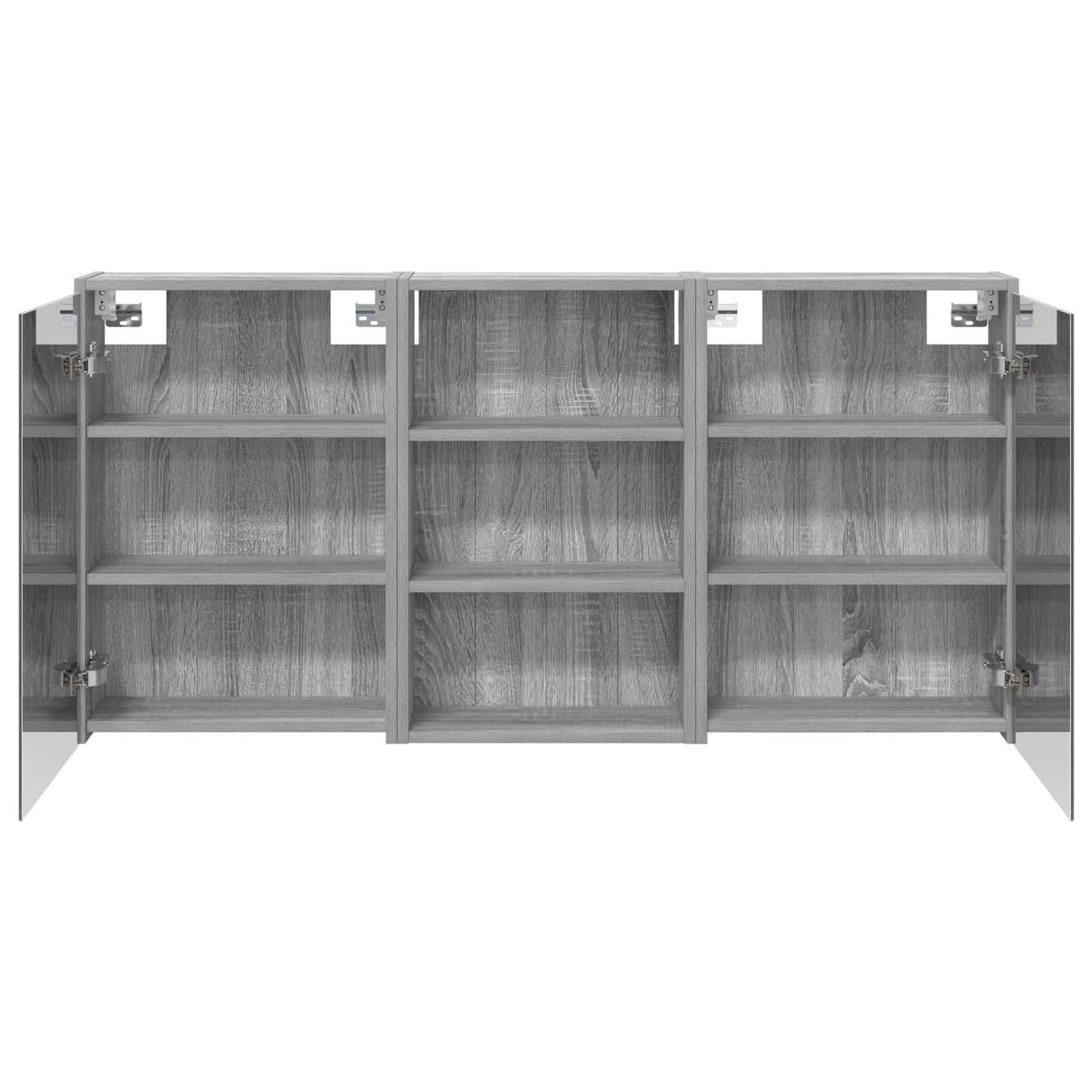 Fürdőszobai Szekrény Szett 3 db 126 x 16 x 62.5 cm Szerelt fa