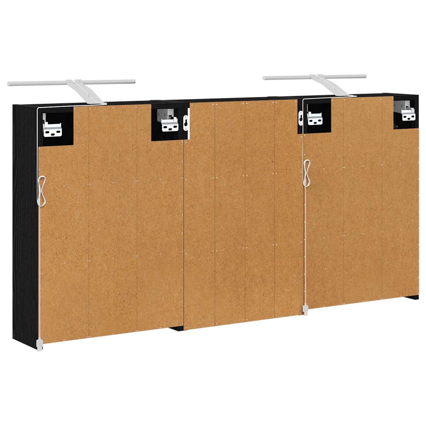 Fürdőszobai Szekrény Szett 3 db 126 x 16 x 62.5 cm Szerelt fa