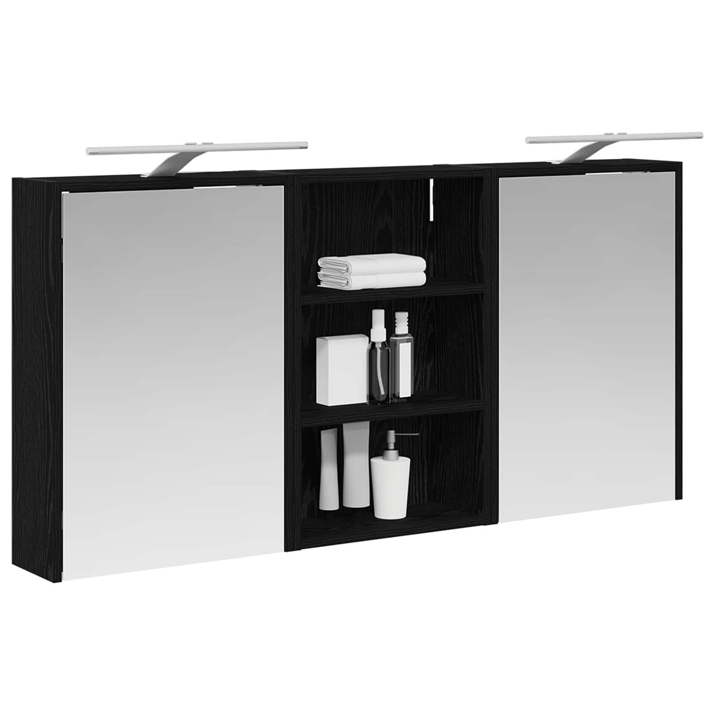 Fürdőszobai Szekrény Szett 3 db 126 x 16 x 62.5 cm Szerelt fa