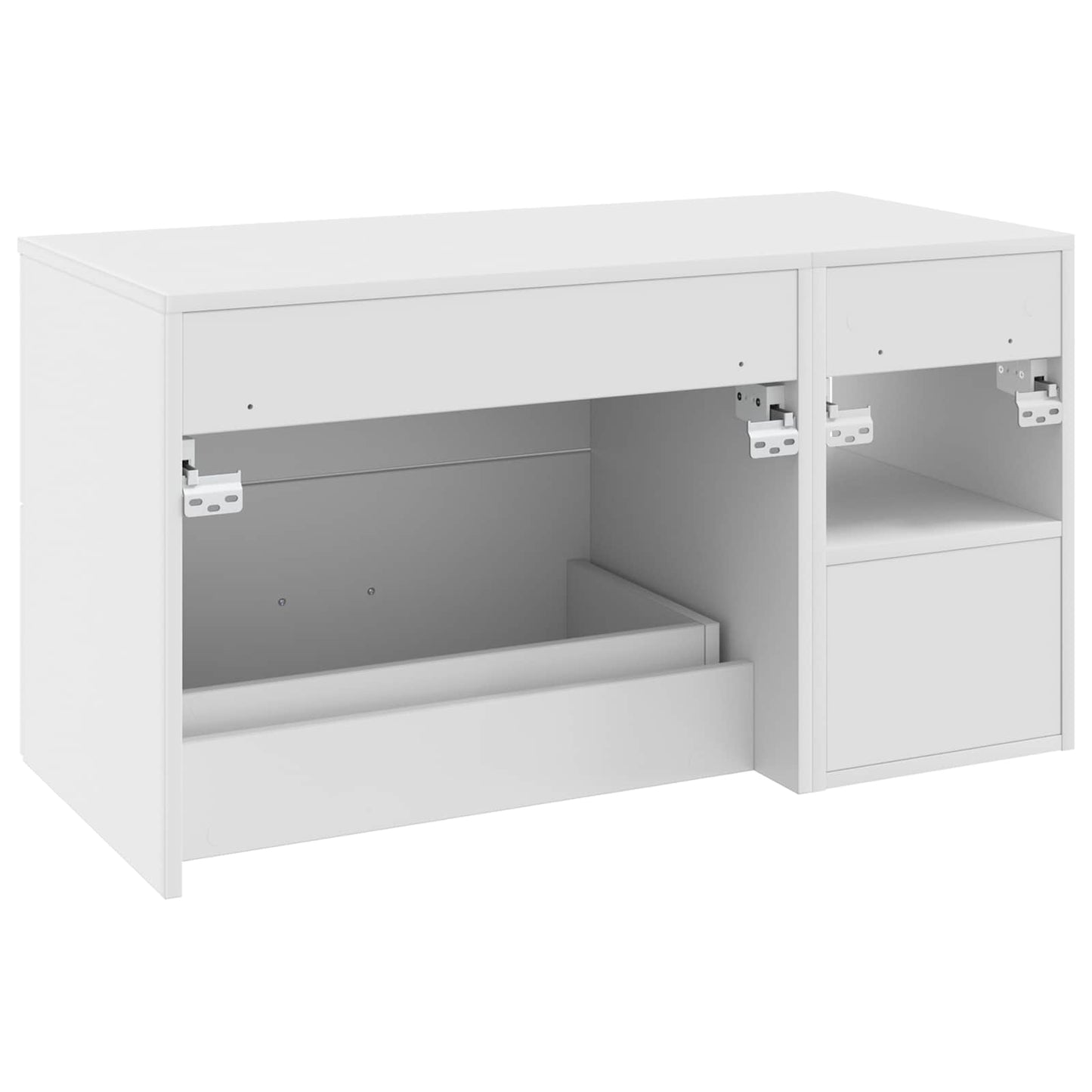 Fürdőszoba bútor szett 2 pcs Fehér Szerelt Fa