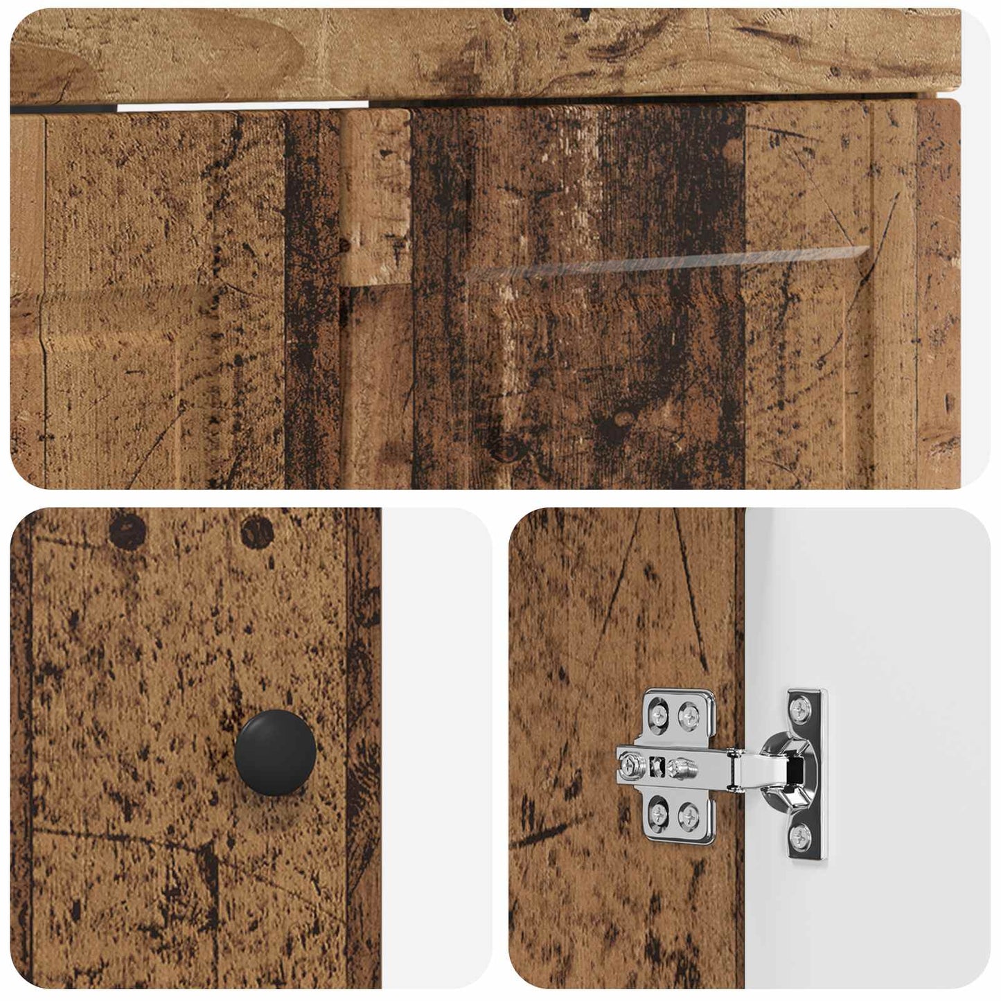Fürdőszoba bútor szett Antik Fa 78,5 x 37,5 x 81 cm Szerelt Fa