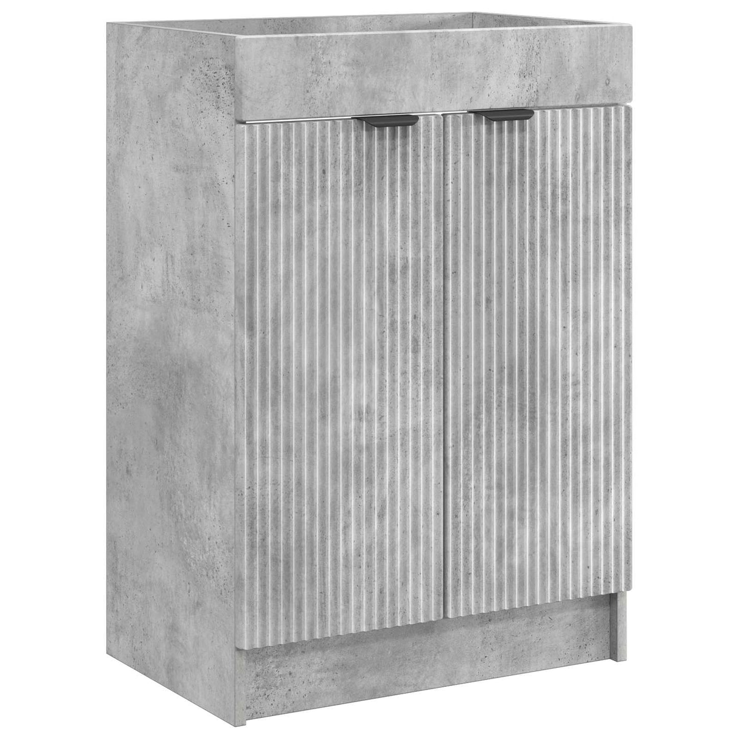 Fürdőszoba bútor szett Betonszürke 56 x 37,5 x 81 cm Szerelt Fa