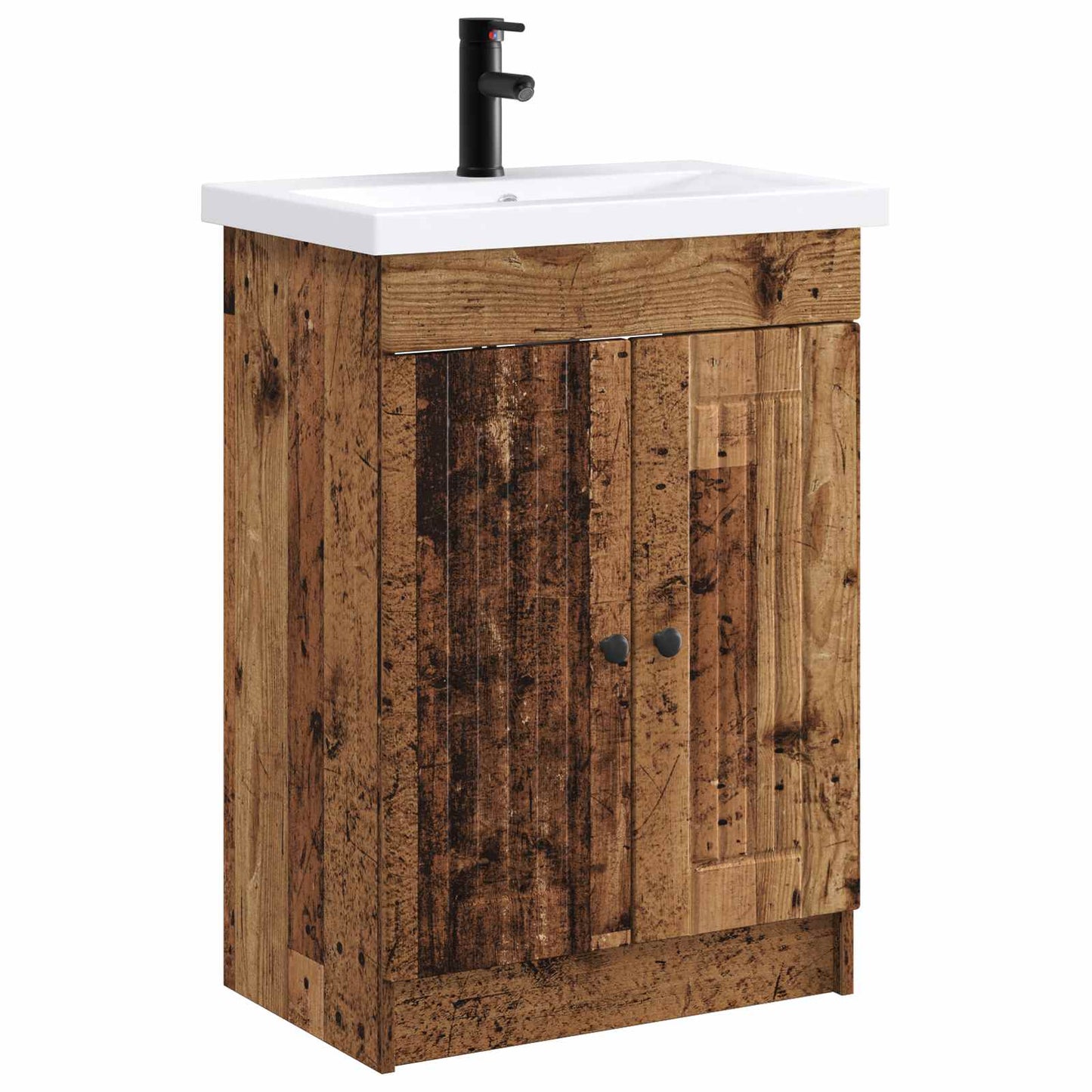 Fürdőszoba bútor szett Antik Fa 56 x 37,5 x 81 cm Szerelt Fa