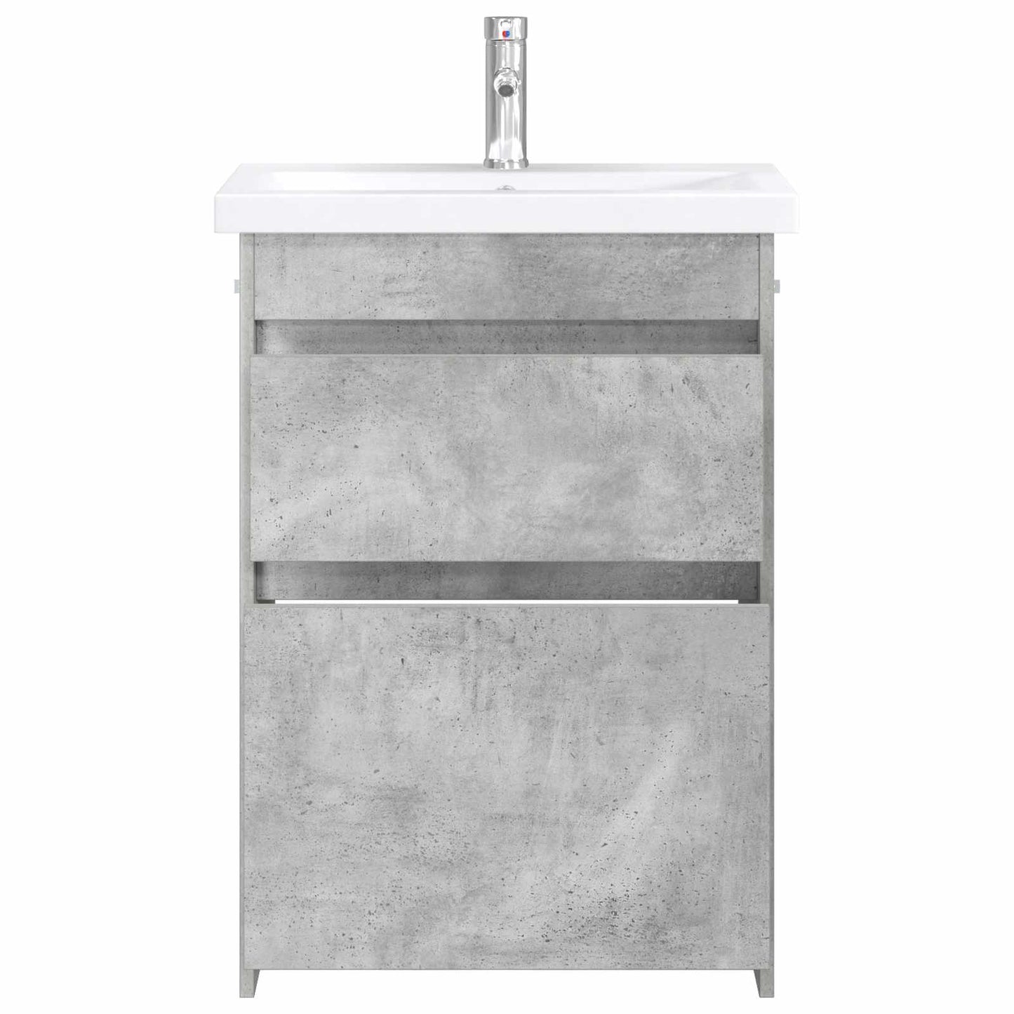 Fürdőszoba bútor szett Betonszürke 61 x 40 x 84,5 cm Szerelt Fa