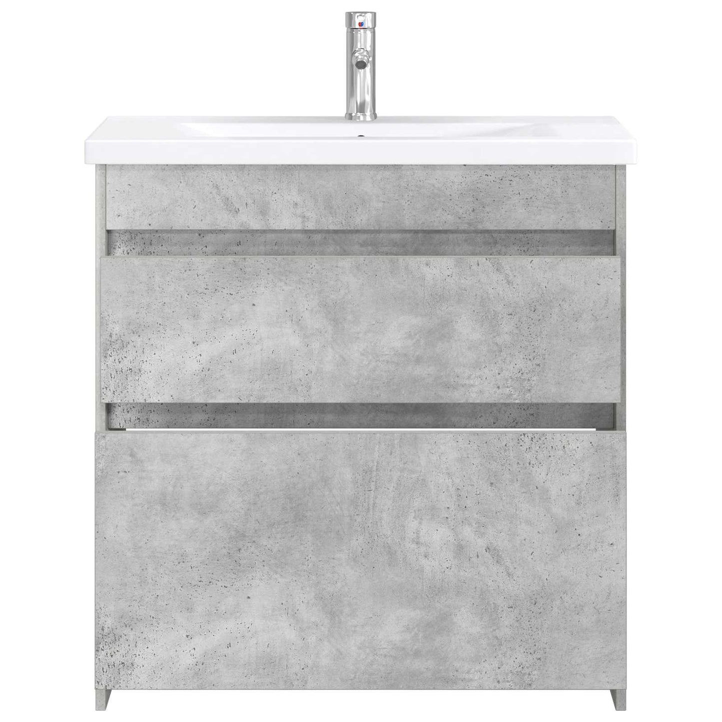Fürdőszoba bútor szett Betonszürke 81 x 40 x 84,5 cm Szerelt Fa