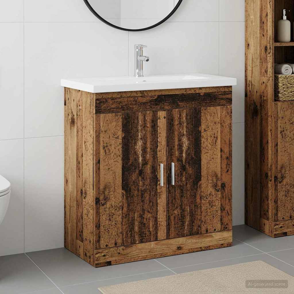 Fürdőszoba bútor szett Antik Fa 81 x 40 x 84,5 cm Szerelt Fa