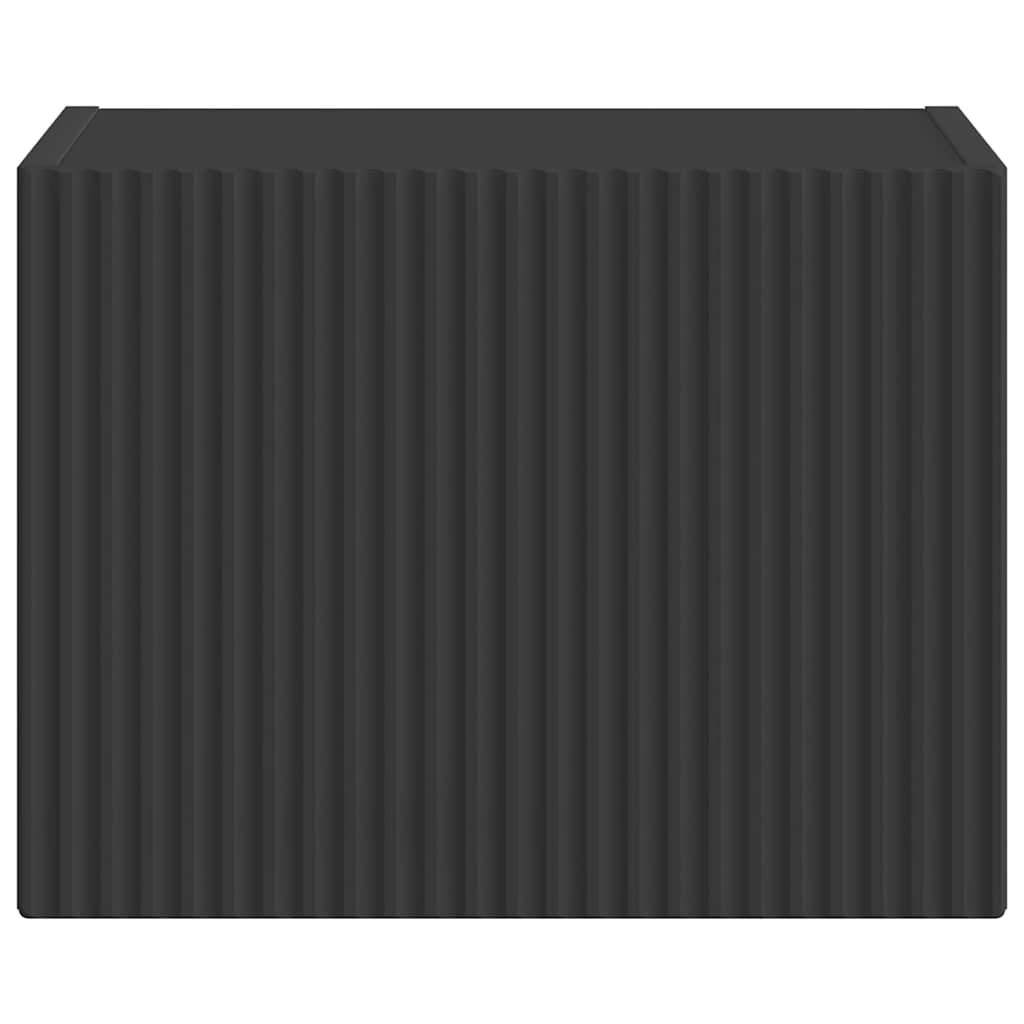 TV Fali Szekrény 39 x 31 x 29,5 cm Fekete Szerelt Fa