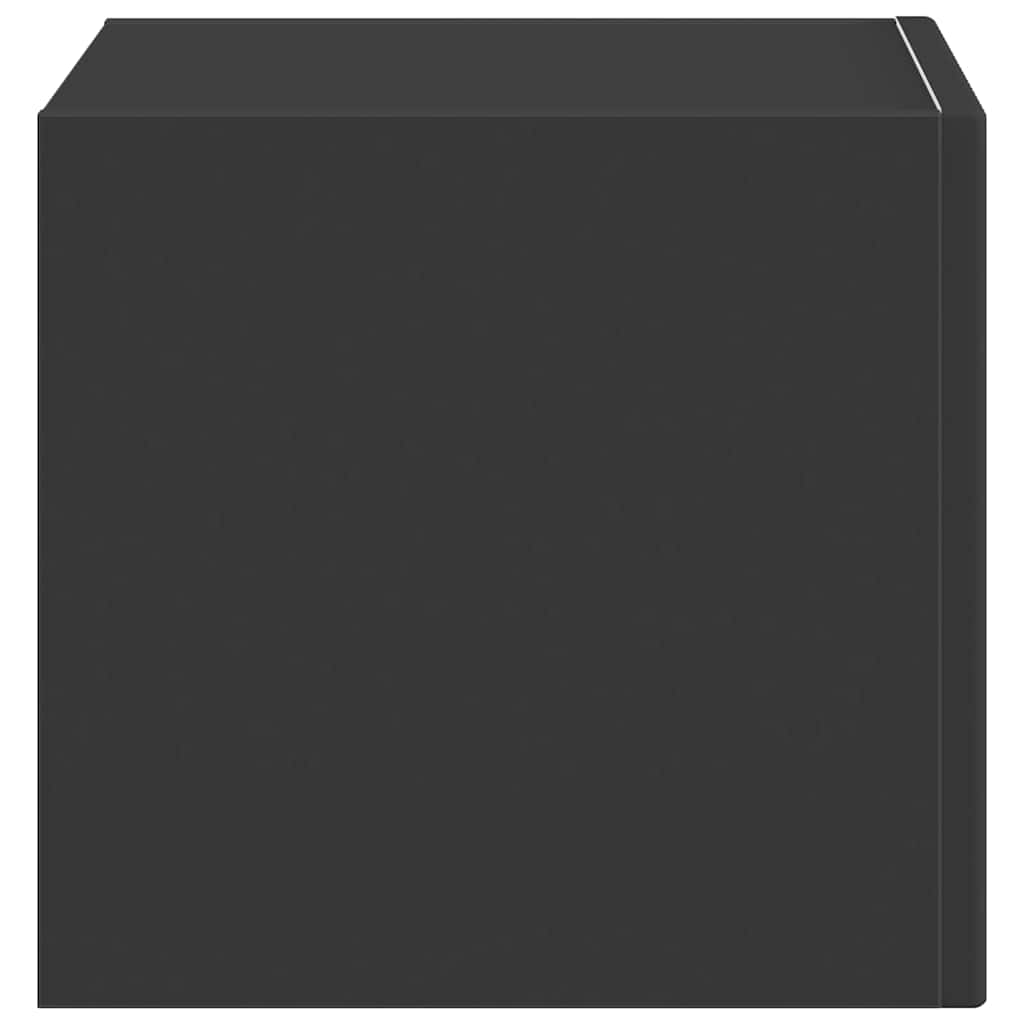 TV Fali Szekrény 39 x 31 x 29,5 cm Fekete Szerelt Fa