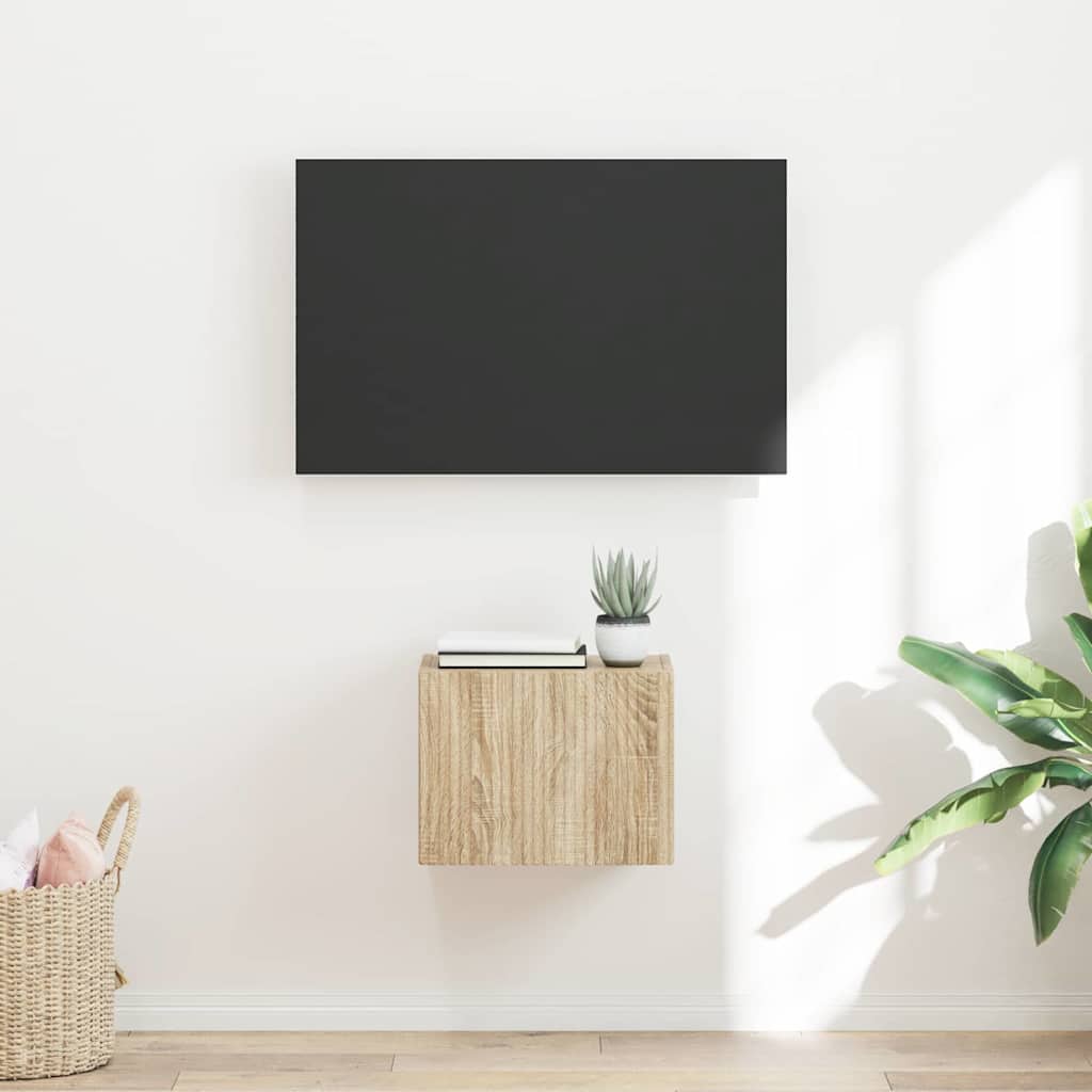 TV Fali Szekrény 39 x 31 x 29,5 cm Sonoma Szerelt Fa