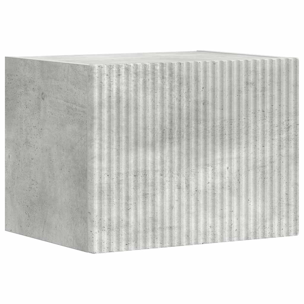 TV Fali Szekrény 39 x 31 x 29,5 cm Beton Szerelt Fa