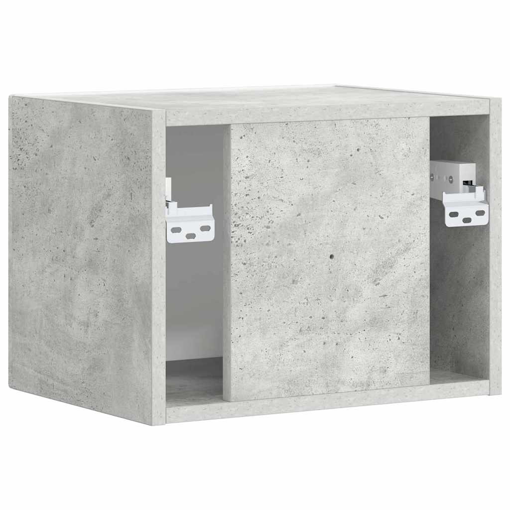 TV Fali Szekrény 39 x 31 x 29,5 cm Beton Szerelt Fa