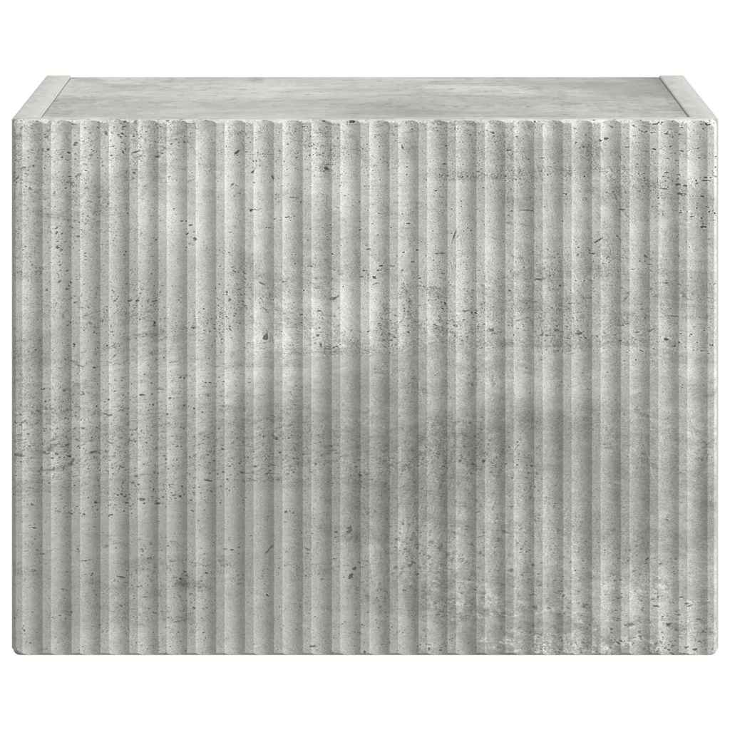 TV Fali Szekrény 39 x 31 x 29,5 cm Beton Szerelt Fa