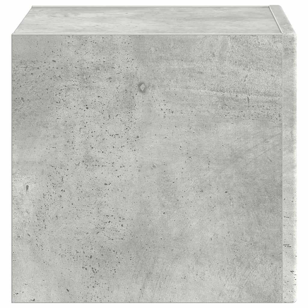 TV Fali Szekrény 39 x 31 x 29,5 cm Beton Szerelt Fa