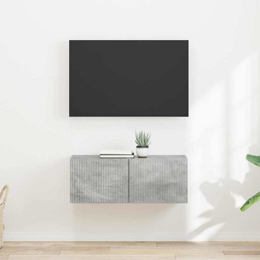 TV Fali Szekrény 2 pcs Beton 39 x 31 x 29,5 cm Faanyag