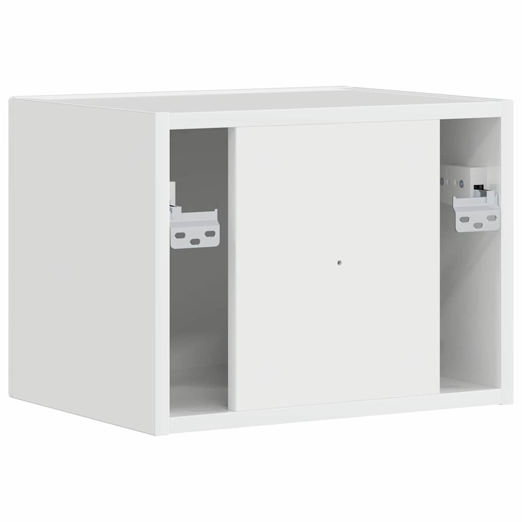 TV Fali Szekrény 39 x 31 x 29,5 cm Fényes Fehér Szerelt Fa
