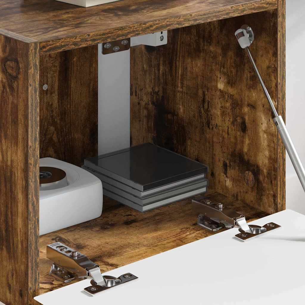 TV Fali Szekrény 39 x 31 x 29,5 cm Füstölt tölgy Szerelt Fa