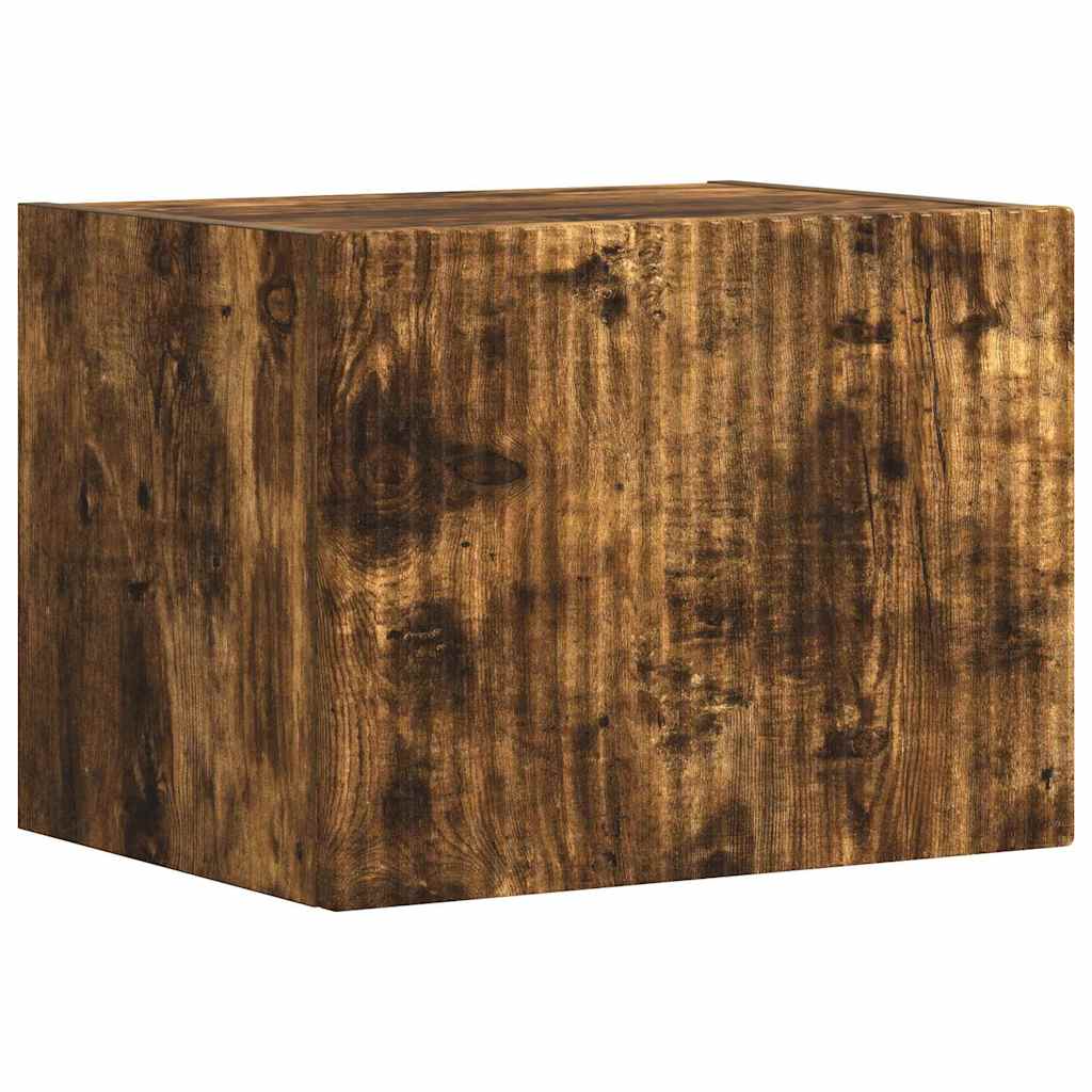 TV Fali Szekrény 39 x 31 x 29,5 cm Füstölt tölgy Szerelt Fa