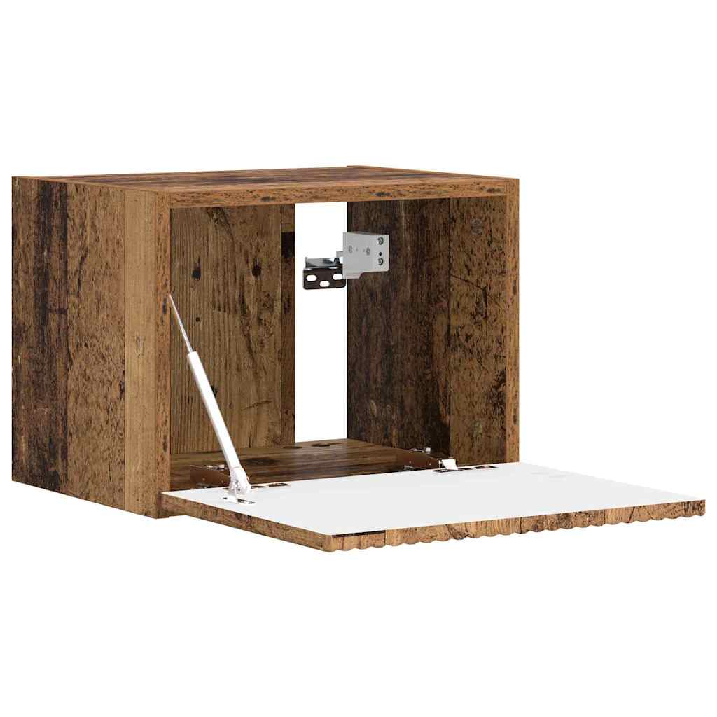 TV Fali Szekrény 39 x 31 x 29,5 cm Füstölt tölgy Szerelt Fa