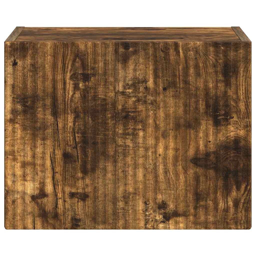 TV Fali Szekrény 39 x 31 x 29,5 cm Füstölt tölgy Szerelt Fa