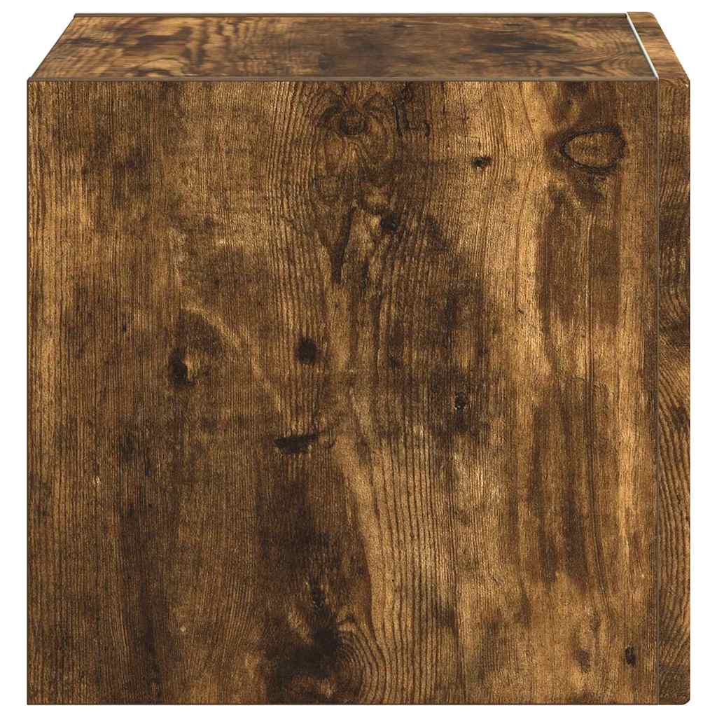 TV Fali Szekrény 39 x 31 x 29,5 cm Füstölt tölgy Szerelt Fa