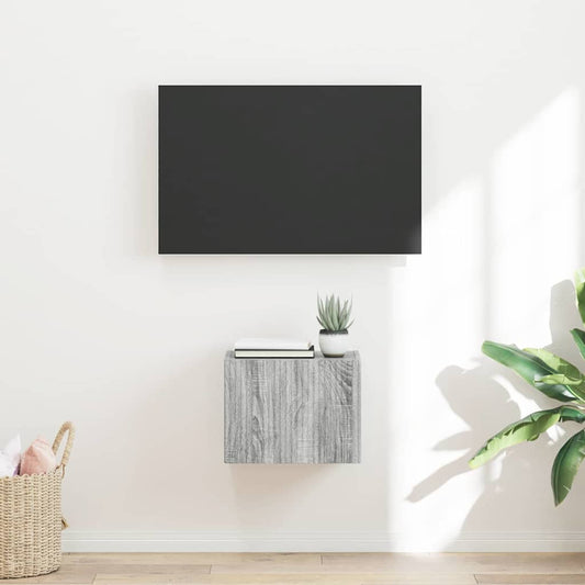 TV Fali Szekrény Szürke Sonoma 39 x 31 x 29,5 cm Faanyag