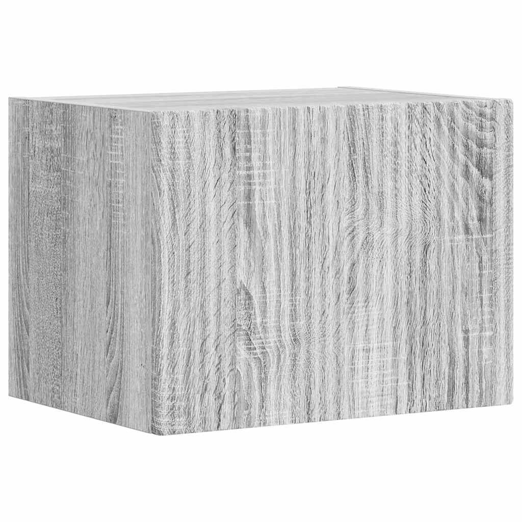 TV Fali Szekrény 39 x 31 x 29,5 cm Szürke Sonoma Szerelt Fa