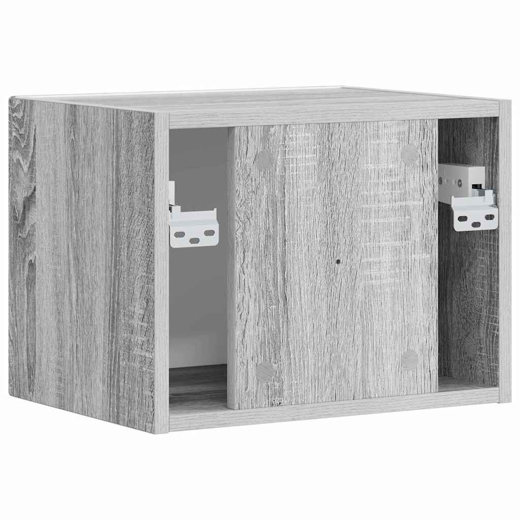 TV Fali Szekrény 39 x 31 x 29,5 cm Szürke Sonoma Szerelt Fa