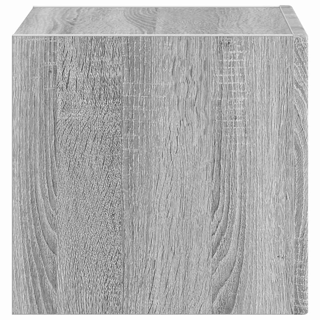 TV Fali Szekrény 39 x 31 x 29,5 cm Szürke Sonoma Szerelt Fa