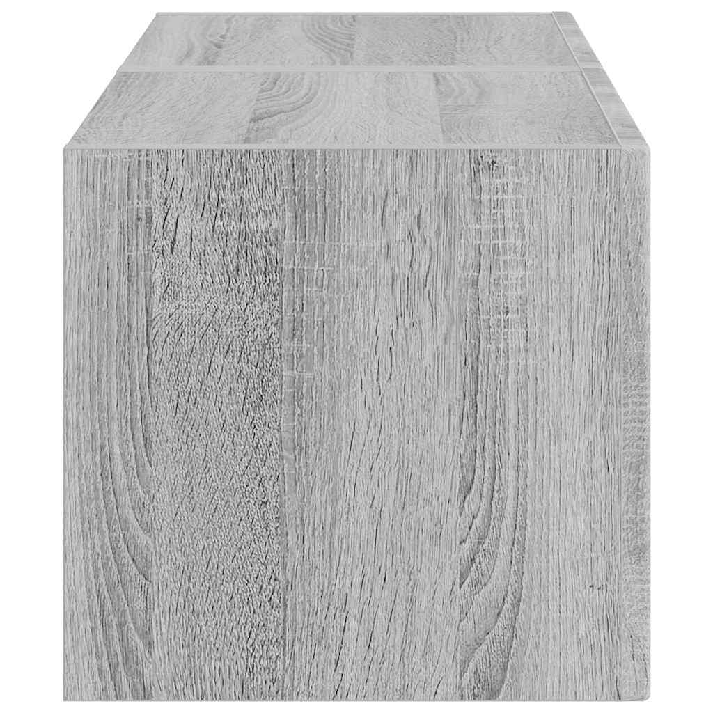 TV Fali Szekrény 2 pcs Szürke Sonoma 39 x 31 x 29,5 cm Faanyag