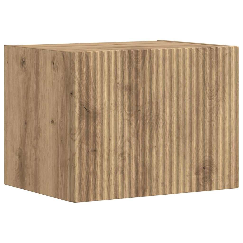TV Fali Szekrény 39 x 31 x 29,5 cm Művészi tölgy Szerelt Fa