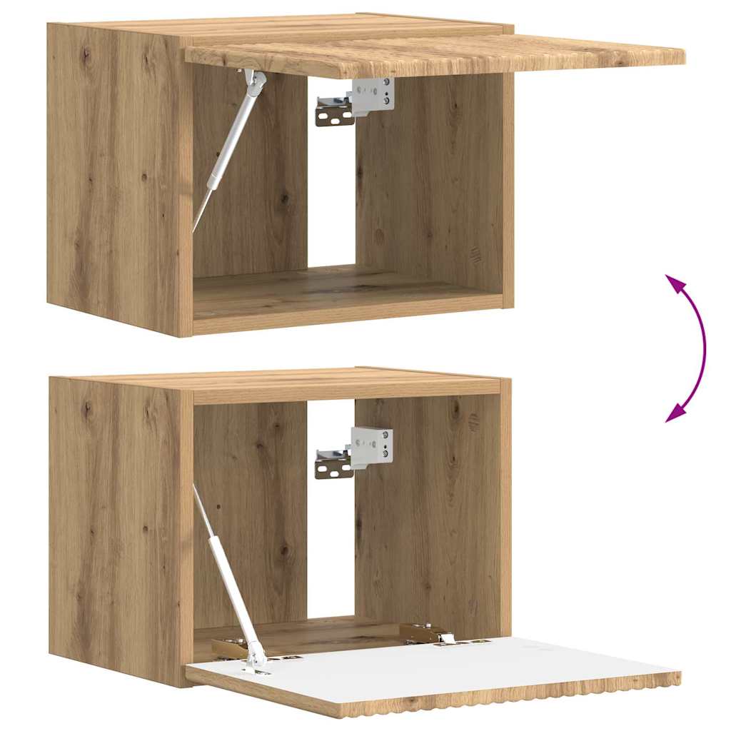 TV Fali Szekrény 39 x 31 x 29,5 cm Művészi tölgy Szerelt Fa