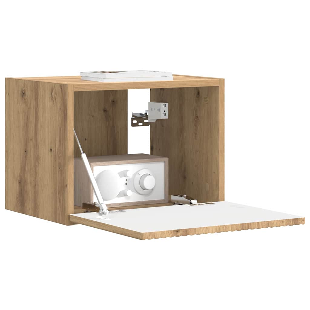 TV Fali Szekrény 39 x 31 x 29,5 cm Művészi tölgy Szerelt Fa