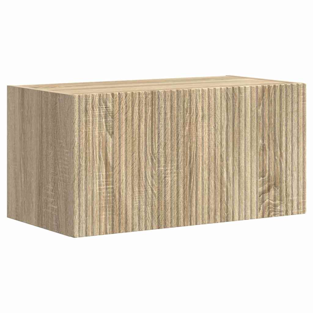 TV Fali Szekrény 60 x 31 x 29,5 cm Sonoma Szerelt Fa