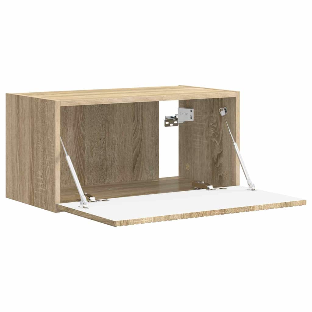 TV Fali Szekrény 60 x 31 x 29,5 cm Sonoma Szerelt Fa