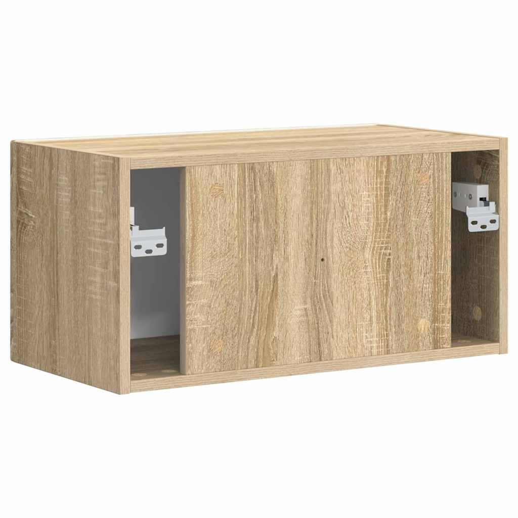 TV Fali Szekrény 60 x 31 x 29,5 cm Sonoma Szerelt Fa