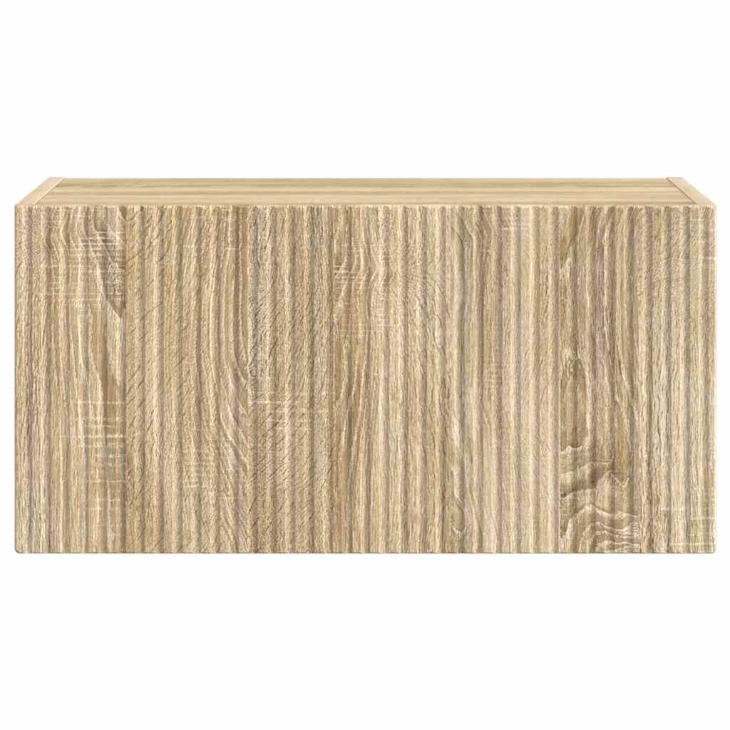 TV Fali Szekrény 60 x 31 x 29,5 cm Sonoma Szerelt Fa