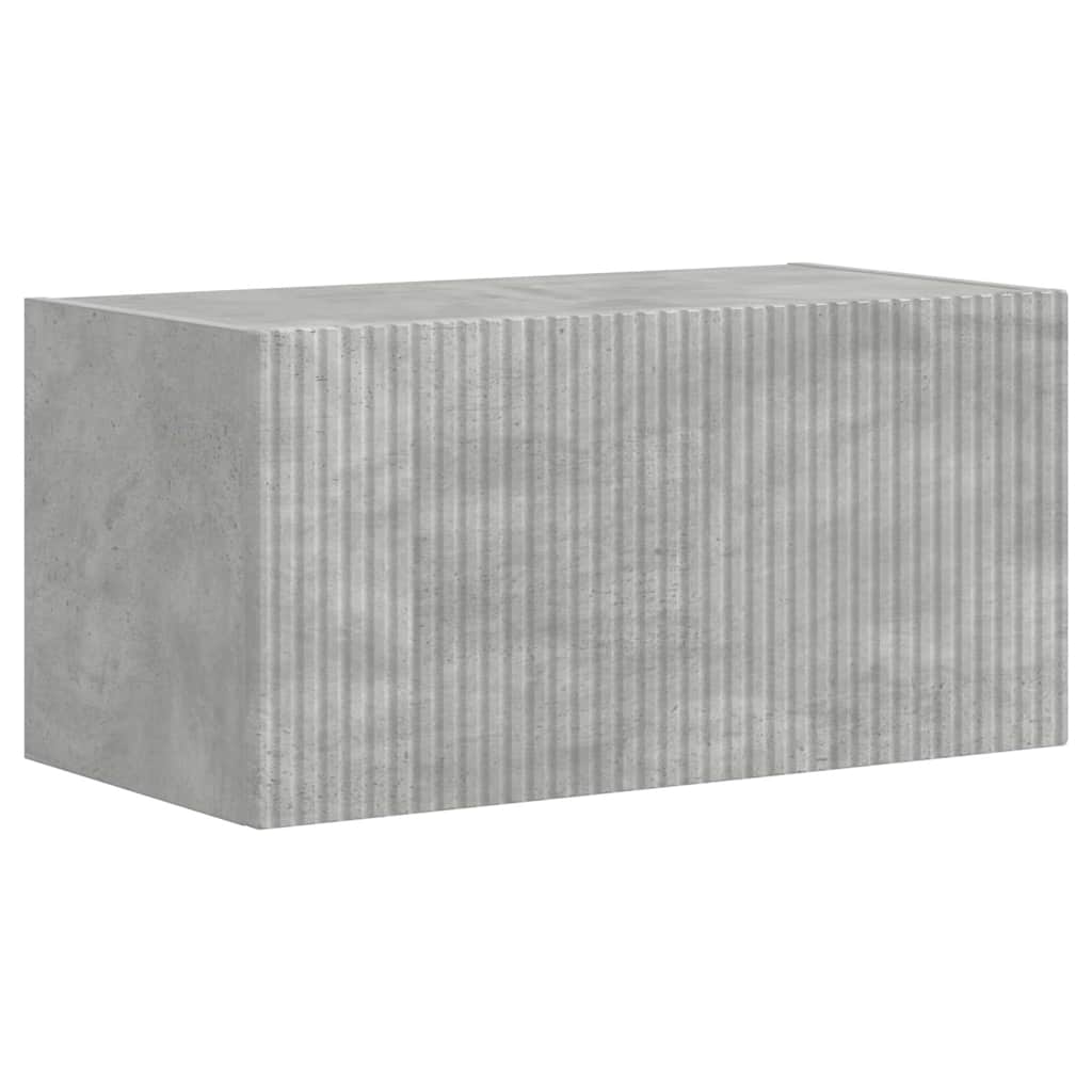 TV Fali Szekrény 60 x 31 x 29,5 cm Beton Szerelt Fa
