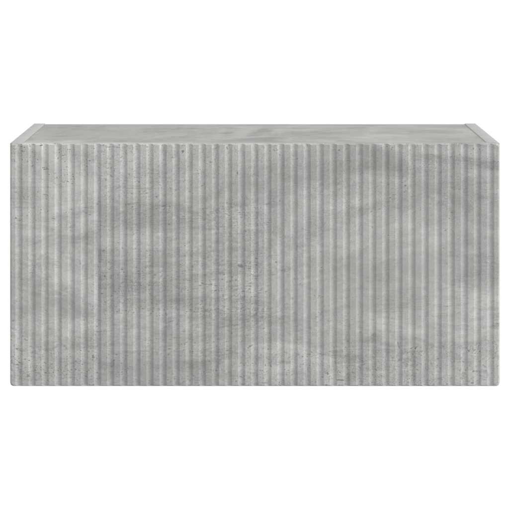 TV Fali Szekrény 60 x 31 x 29,5 cm Beton Szerelt Fa