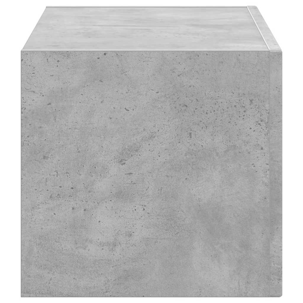 TV Fali Szekrény 60 x 31 x 29,5 cm Beton Szerelt Fa