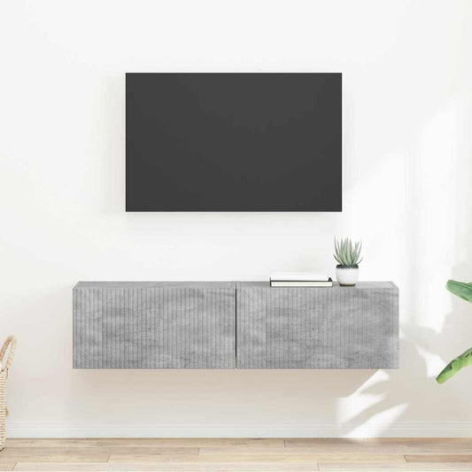 TV Fali Szekrény 2 pcs Beton 60 x 31 x 29,5 cm Faanyag