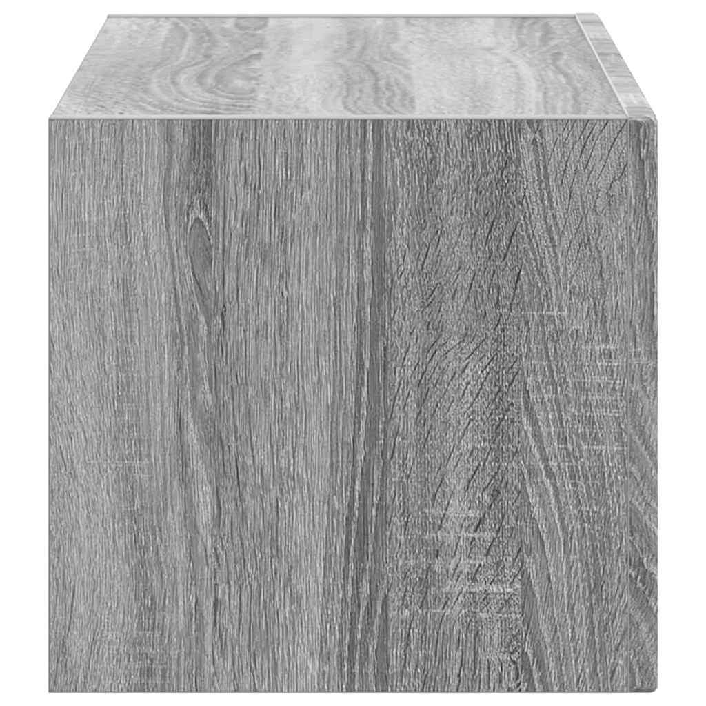 TV Fali Szekrény 60 x 31 x 29,5 cm Szürke Sonoma Szerelt Fa