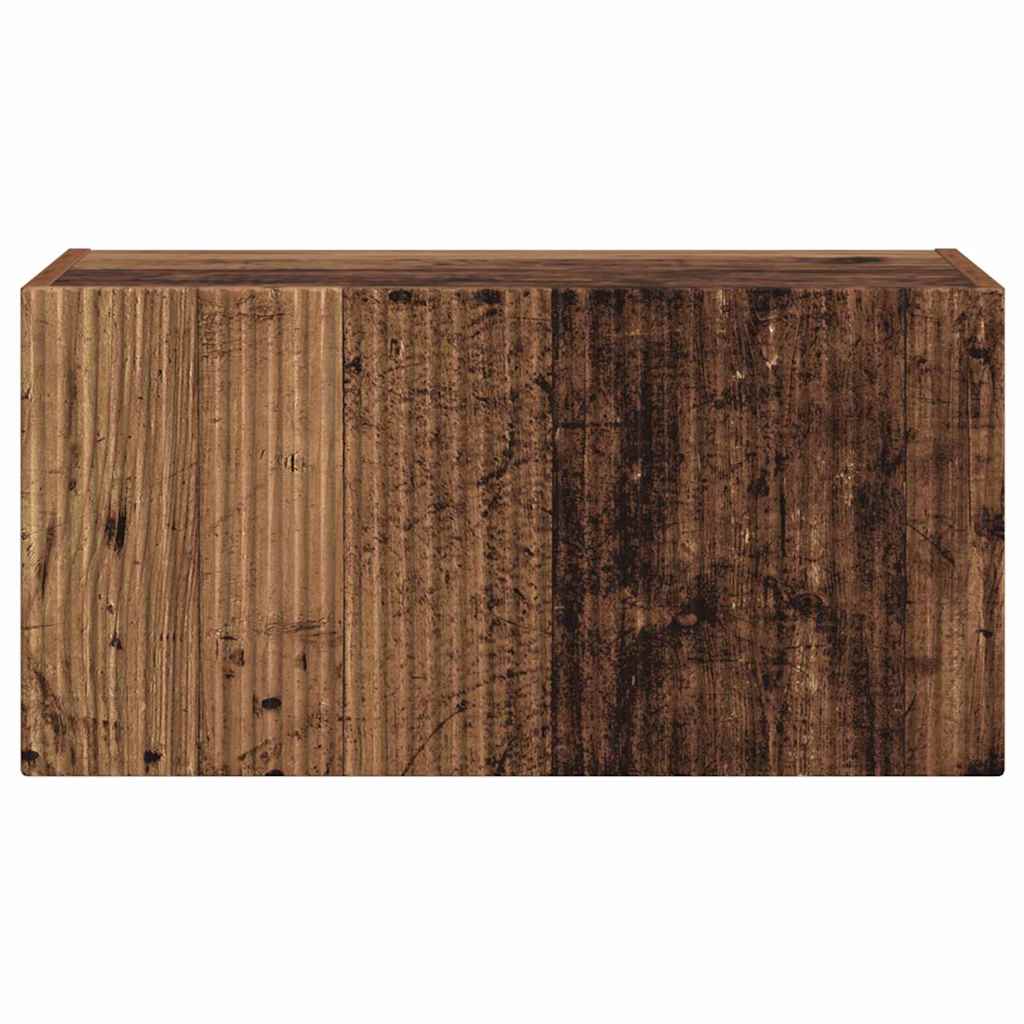 TV Fali Szekrény 60 x 31 x 29,5 cm Öreg fa Szerelt Fa