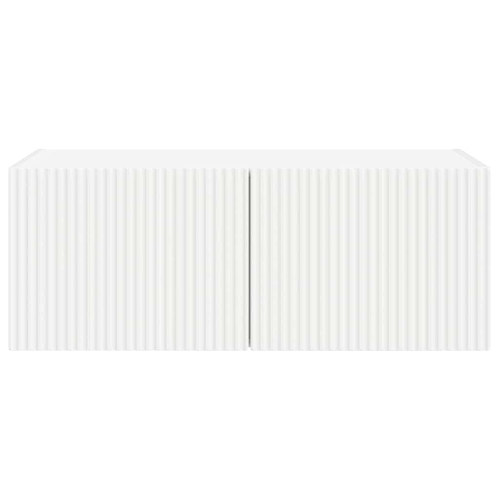 TV Fali Szekrény Fehér 78,5 x 31 x 29,5 cm Faanyag