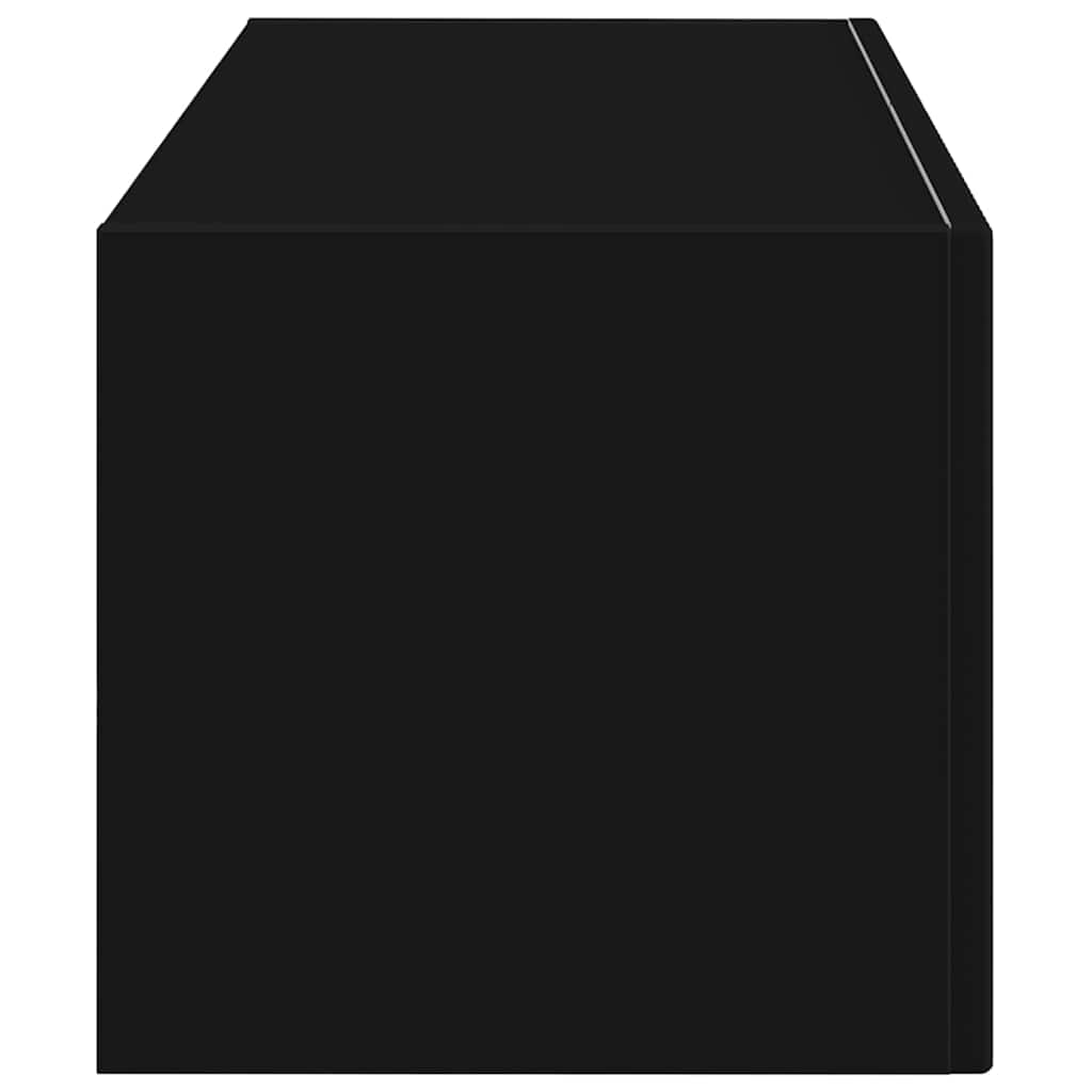 TV Fali Szekrény Fekete 78,5 x 31 x 29,5 cm Faanyag