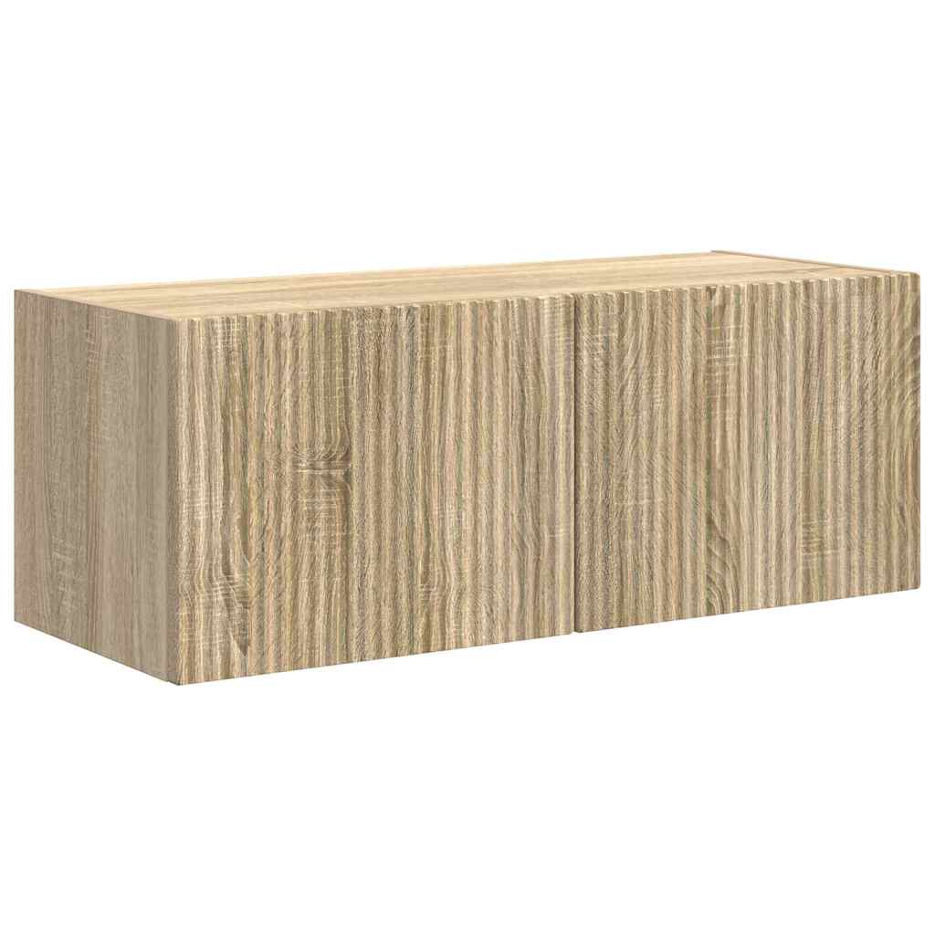 TV Fali Szekrény 78,5 x 31 x 29,5 cm Sonoma Szerelt Fa