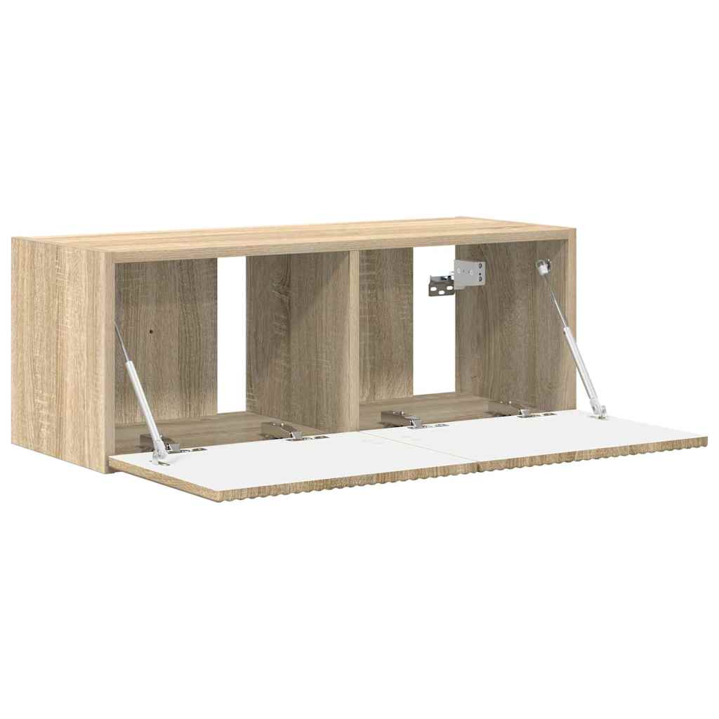 TV Fali Szekrény 78,5 x 31 x 29,5 cm Sonoma Szerelt Fa