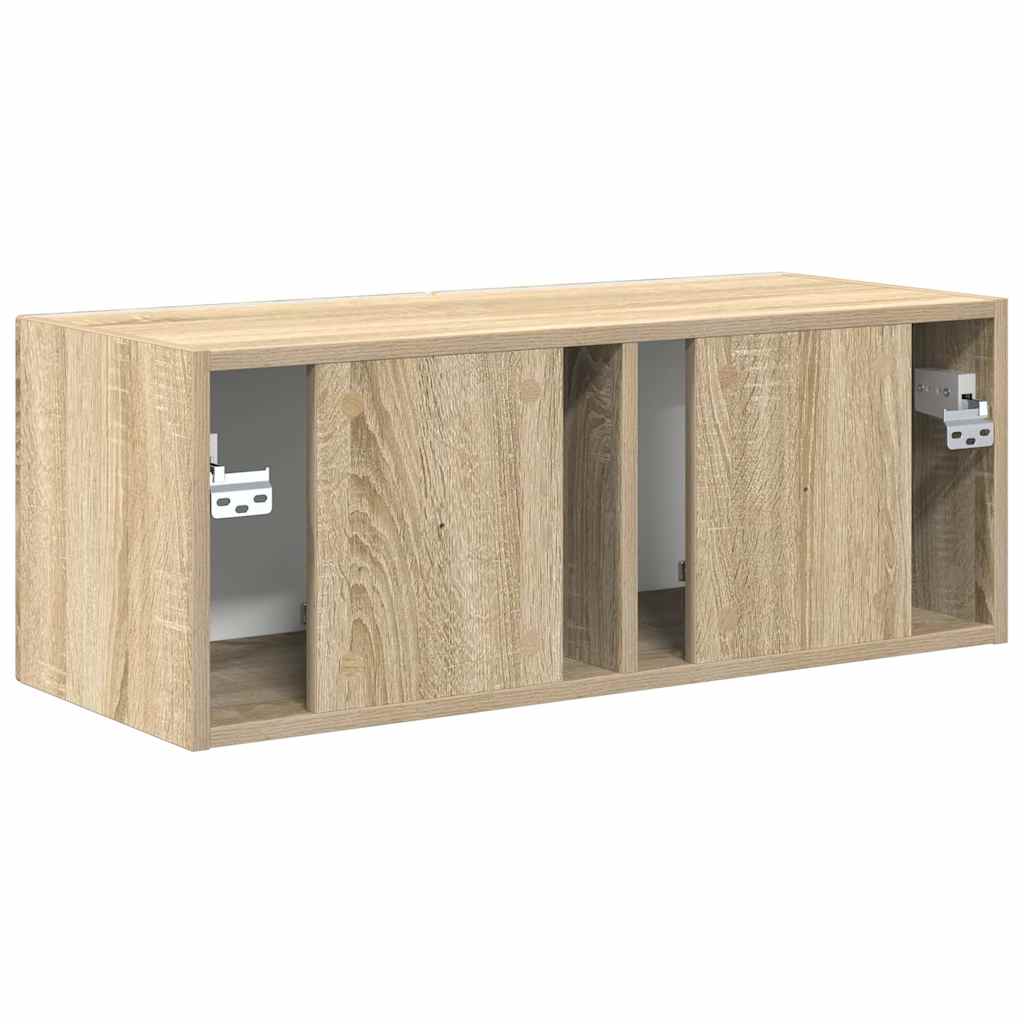 TV Fali Szekrény 78,5 x 31 x 29,5 cm Sonoma Szerelt Fa