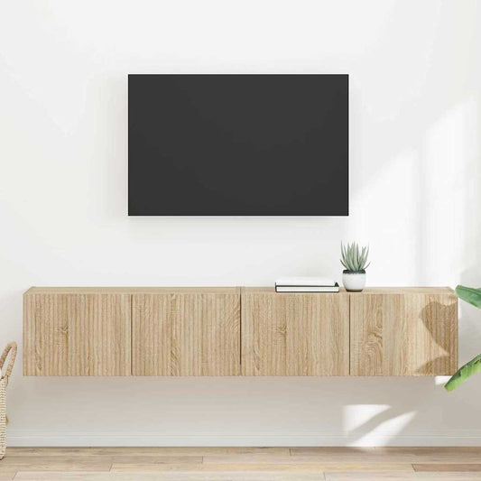 TV Fali Szekrény 2 pcs Sonoma 78,5 x 31 x 29,5 cm Faanyag